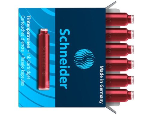 Inktpatronen Schneider doos a 6 stuks rood