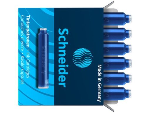 Inktpatronen Schneider doos a 6 stuks blauw