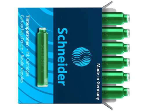 Inktpatronen Schneider doos a 6 stuks groen