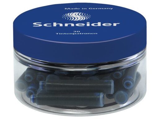 Inktpatronen Schneider pot à 30 stuks koningsblauw