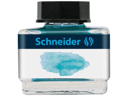 Inktpotje Schneider 15ml pastel Bermuda blauw voor vulpen   en rollerball