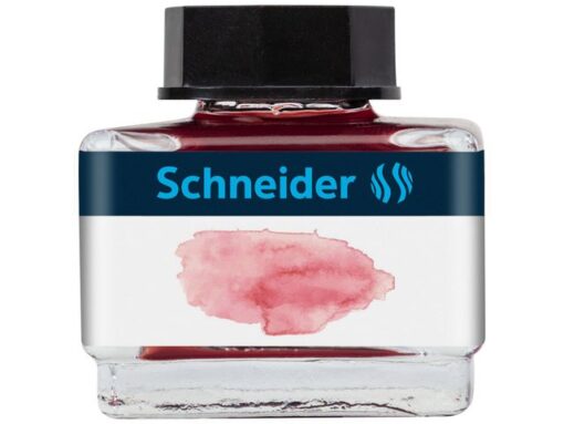 Inktpotje Schneider 15ml pastel Blush rood voor vulpen en   rollerball