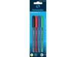 Balpen Schneider Vizz M blister a 4st. (zwart,rood,         blauw,groen)