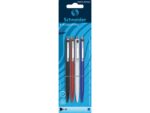 Balpen Schneider K15 navulbaar drukknop assorti 4 stuks op  blister