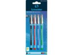 Balpen Schneider Slider Memo XB 1,4mm 4 stuks op blister    assorti