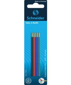 Balpenvulling Schneider Take 4, 5 stuks ass.