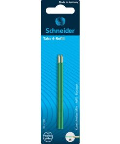 Balpenvulling Schneider Take 4, 2 stuks groen