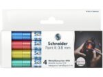 Metallic marker Schneider Paint-it 010 0.8mm etui 4st.      (metallic blauw, rood,