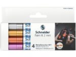 Metallic marker Schneider Paint-it 011 2mm etui 4st.        (metallic zilver, goud,