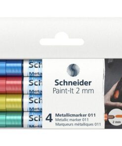 Metallic marker Schneider Paint-it 011 2mm etui 4st.        (metallic blauw, rood,