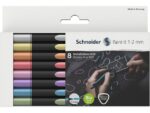 Metallic liner Schneider Paint-it 020 1-2mm etui 8st.       (metallic zilver, goud, koper,