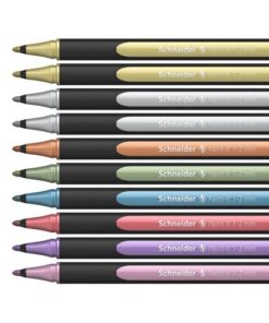 Metallic liner Schneider Paint-it 020 1-2mm doos 10st.      ass.kleur (metallic zilver 2x,