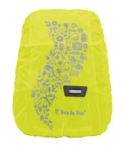 Regenhoes Step by Step nylon S KID fluoriserend geel