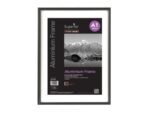 Fotolijst Seco A1 zwartkleurig Geborsteld aluminium. 11mm