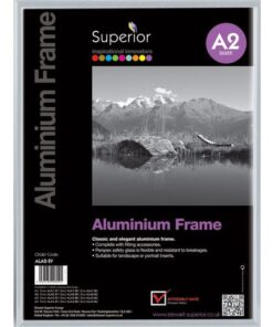 Fotolijst Seco A2 zilverkleur Geborsteld aluminium. 11mm