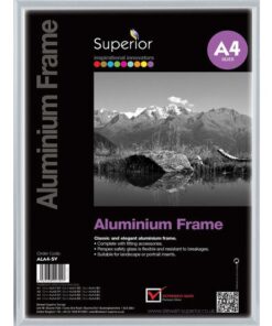 Fotolijst Seco A4 zilverkleur Geborsteld aluminium. 11mm