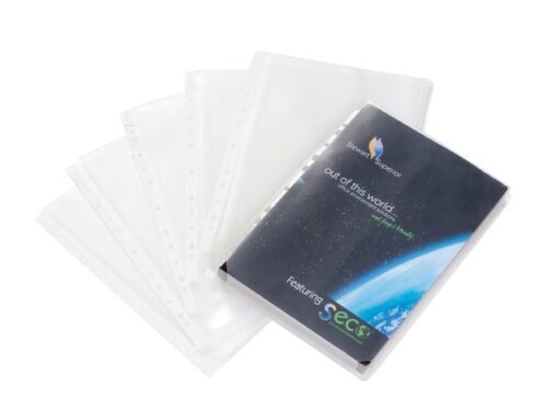 Insteekmap Seco A4 extra breed biologsich afbreekbaar,      Transparant 170 micron. Pak 10stuks