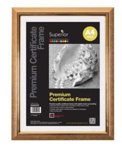 Fotolijst Seco A4 goud plexiglas
