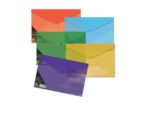 Envelopmap Seco A4+ 5 st assorti 100% biologisch            afbreekbaar, Transparant 180 micron .