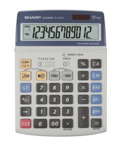 Calculator Sharp EL2125C grijs desk 12 digit
