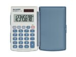 Calculator Sharp EL243S grijs-blauw hand 8 digit
