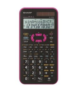 Calculator Sharp-EL520XPK zwart-roze wetenschappelijk