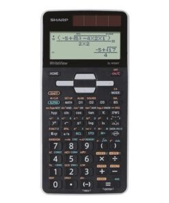 Calculator Sharp ELW506TGY zwart-grijs wetenschappelijk     write view