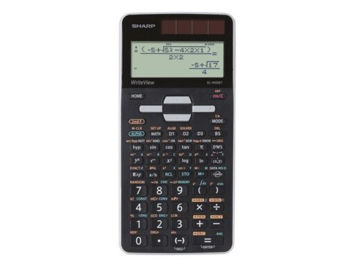 Calculator Sharp ELW506TGY zwart-grijs wetenschappelijk     write view