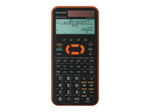 Calculator Sharp ELW531XGYR zwart-oranje wetenschappelijk   write view
