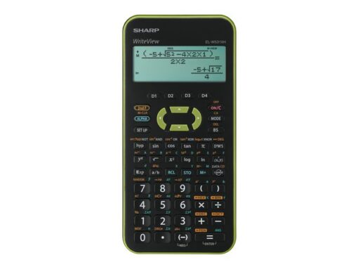 Calculator Sharp ELW531XHGR zwart-groen wetenschappelijk    write view