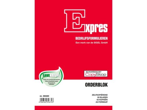 Orderblok Sigel Expres A5 - zelfkopierend 2x50 blad FSC