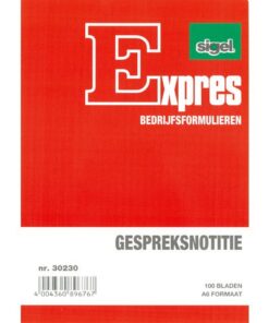 Gespreksnotitieblok Sigel Expres A6 100 blad