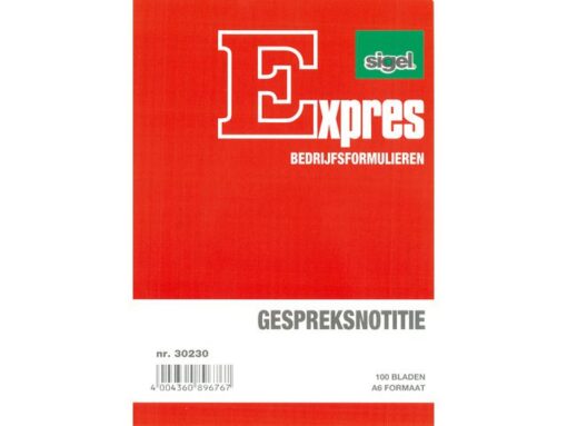 Gespreksnotitieblok Sigel - Expres A6 100 blad