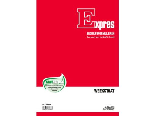 Weekstaat Sigel Expres A4 - 50 blad
