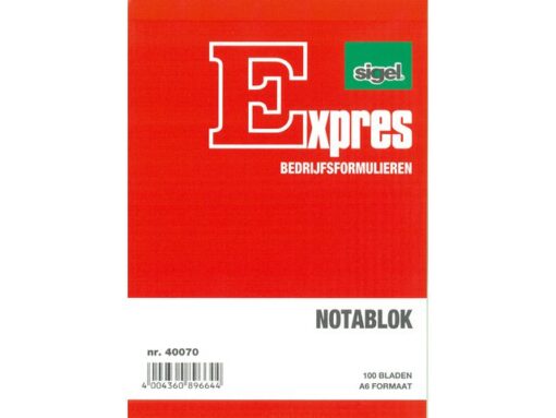 Notablok Sigel Expres - A6 hoog blok a 100 blad