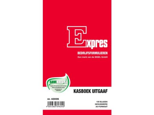 Kasbewijs Sigel Expres A6 - uitgaaf blok a 100 blad