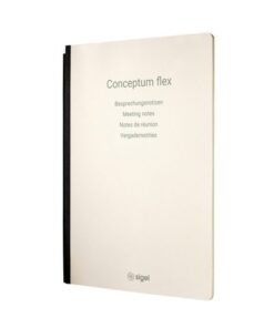 Sigel Notitieschrift Conceptum Flex A4, chamois 80gr,             gespreksnotities, 4 talig, 92 blz, softcover, FSC