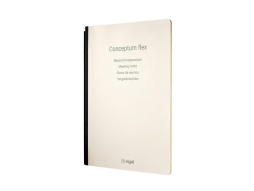 Sigel Notitieschrift Conceptum Flex A4, chamois 80gr,             gespreksnotities, 4 talig, 92 blz, softcover, FSC