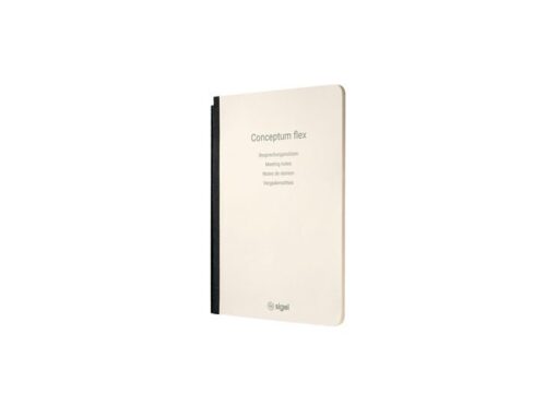 Sigel Notitieschrift Conceptum Flex A5, chamois 80gr,             gespreksnotities, 4 talig, 92 blz, softcover, FSC