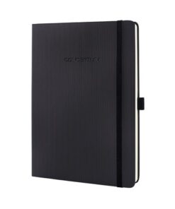 Sigel Notitieboek Conceptum Pure tablet maat zwart gelinieerd     hardcover. Genummerde pagina's, inhoudsopgave, sluiting