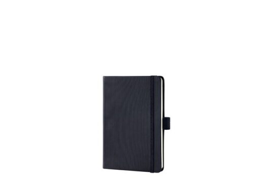 Sigel Notitieboek Conceptum Pure A6 zwart 5mm ruit hardcover.     Genummerde pagina's, inhoudsopgave, sluiting d.m.v.