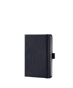 Sigel Notitieboek Conceptum Pure A6 zwart gelinieerd hardcover.   Genummerde pagina's, inhoudsopgave, sluiting d.m.v.