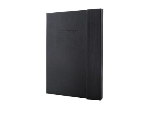 Sigel Notitieboek Conceptum Pure A4 zwart 5mm ruit hardcover met  magneetsluiting. Genummerde pagina's, inhoudsopgave,