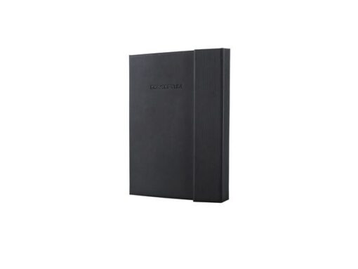 Sigel Notitieboek Conceptum Pure A5 zwart 5mm ruit hardcover met  magneetsluiting. Genummerde pagina's, inhoudsopgave,