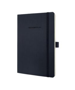 Sigel Notitieboek Conceptum A5 zwart punt-gelijnd, softcover.