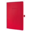 Notitieboek Sigel Conceptum - rood gelin. A4 80grs softcover