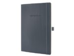 Sigel Notitieboek Conceptum Pure A4 donkergrijs gelinieerd        softcover. Genummerde pagina's, inhoudsopgave, sluiting