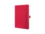 Sigel Notitieboek Conceptum Pure A5 rood 5mm ruit softcover.      Genummerde pagina's, inhoudsopgave, sluiting d.m.v.