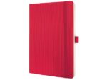Sigel Notitieboek Conceptum Pure A5 rood gelinieerd softcover.    Genummerde pagina's, inhoudsopgave, sluiting d.m.v.