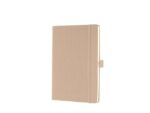 Sigel Notitieboek Conceptum A5 Beige 5mm ruit hardcover.          Genummerde pagina's, inhoudsopgave, sluiting d.m.v.